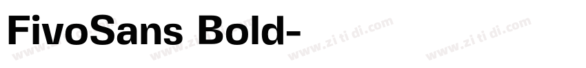 FivoSans Bold字体转换